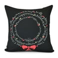 thumbnail image 2 of Wreath of Words Word Print Pillow, 2 of 2