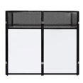 thumbnail image 7 of Portable DJ Booth Table with Foldable Frame, DJ Event Facade Scrim, Black and White Panels, Adjustable Feet, Convenient Cable Hole for Neat Stage Setup, 7 of 7