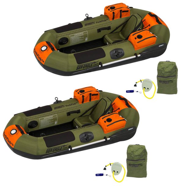 Packfish7 Raft Sea Eagle PackFish7 Bateau de pêche gonflable sans cadre pour kayak ...