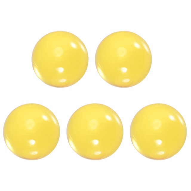 Adorno de bola de malabares de contacto de acrílico Unique Bargains de 30 mm (1.2 pulgadas) de diámetro amarillo 5 piezas