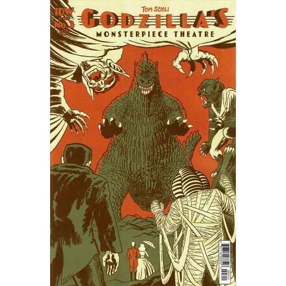 Godzilla's Monsterpiece Theatre #3A VF ; IDW Comic Book