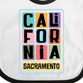 thumbnail image 4 of Inktastic Sacramento California Gifts Boys or Girls Baby Bib, 4 of 4