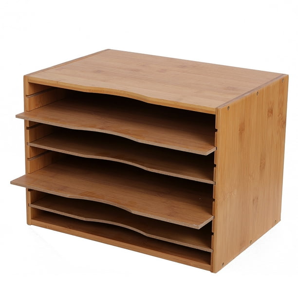 Desk File Sorter Organizer, Document Letter Mail Tray Sorter with 4