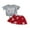 Red, variant on BemeyourBBs Kids Toddler Baby Girl Baseball Outfit Infant Baby Girls Summer Clothes Cute Bowknot Embroidery Short Sleeve T Shirt Tops Tulle Tutu Skirt Set 2Pcs Toddler Baby Girl Summer Outfit
