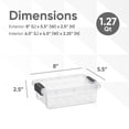 thumbnail image 2 of Superio Clear Storage Boxes with Lids, 1.27 Quart Plastic Container Bins for Organizing, Stackable Crates, BPA Free, Non Toxic, Odor Free, Organizers for Home, Office and Dorm, 5 Pack, 2 of 9