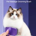 thumbnail image 2 of Cepillo Pulidor Autolimpiante para Perros para Mudar y Arreglar Gatos de Pelo y Corto, Cerdas Suaves Sin Dolor, Azul, 2 of 9