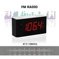 thumbnail image 6 of Alarm Clock Radio with Bluetooth, Dual Alarm, Nightlight, Dimmable Red LED Display, iTOMA, 6 of 7