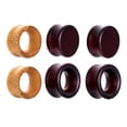 thumbnail image 4 of Maytalsory 3 Pairs Natural Wooden Flared Expander Gauges Tunnel 3 Pairs same Ear Piercing, 4 of 6
