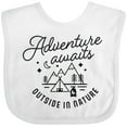 thumbnail image 3 of Inktastic Adventure Awaits Outside in Nature with Tent and Mountains Boys or Girls Baby Bib, 3 of 4