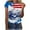 Red, variant on OAVQHLG3B 4th of July Outfits for Women American Flag T Shirt Summer Tops for Women Tops Printe Casual Loose Fit Tee Shirts Blouse Print Round-neck Shirt