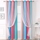 thumbnail image 1 of Cortinas opacas Blukids, elegantes cortinas de poliéster de 130 cm de largo x 99 cm de ancho, 100 % opacas para ventanas de dormitorio y sala de estar, juego de 2 paneles, 1 of 6