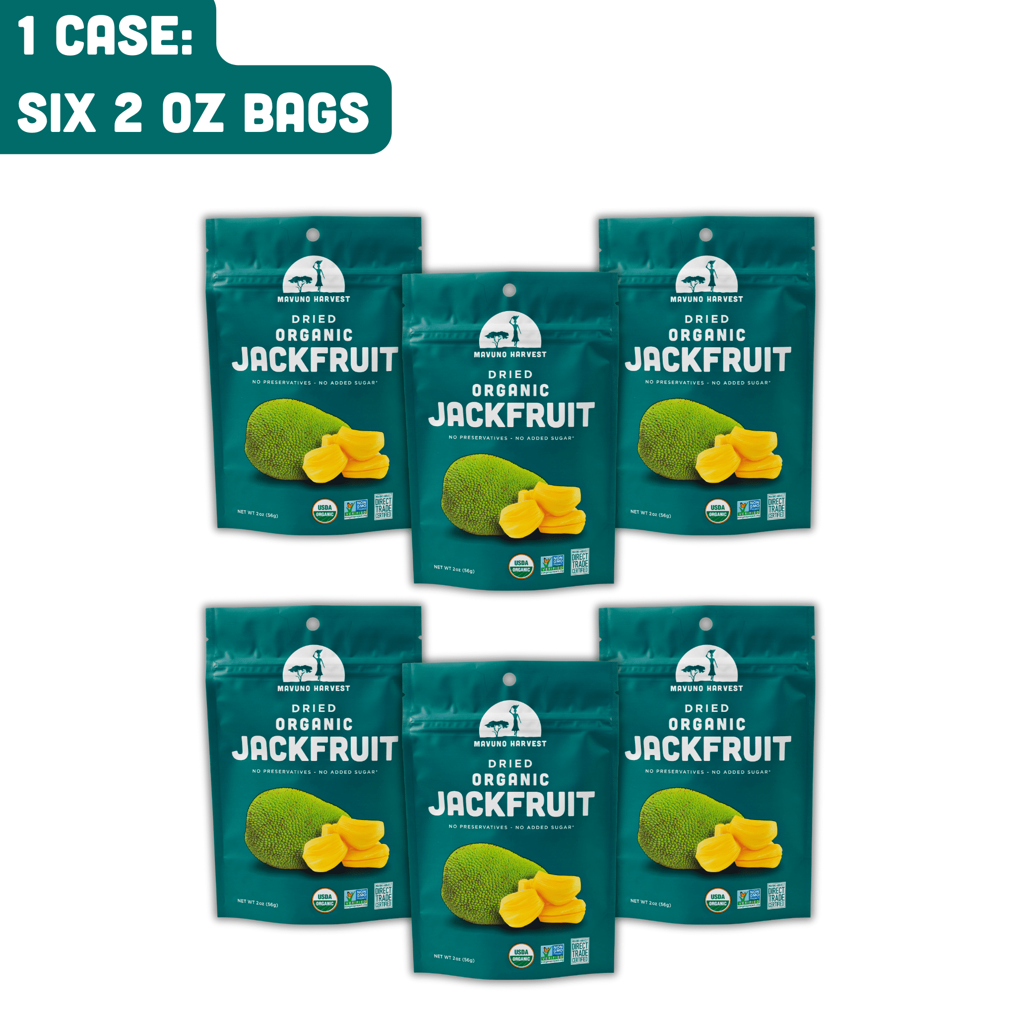 Mavuno Harvest Direct Trade Organic Dried Fruit, Jackfruit, 1 Pound