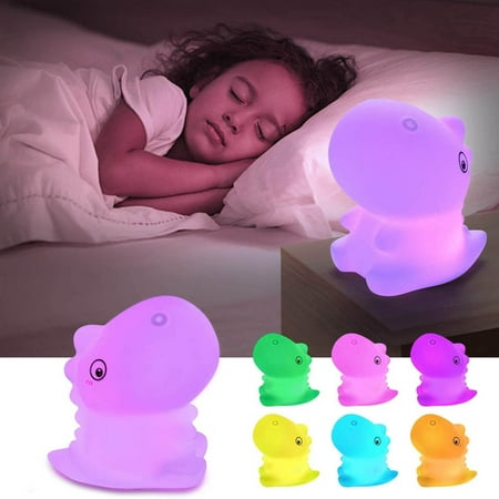 

Kids Dinosaur Night Light Color Changing Night Lamp Rechargeable LED Nightlight