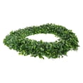 thumbnail image 3 of Toyvian Artificial Green Leaf Wreath for Front Door, Spring Season Decorative Welcome Wreath, Plastic Plant Home Decor, 3 of 6