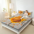 thumbnail image 4 of jejeloiu Kids Ball Game Bed Sheets,Sport Theme King Sheets,Basketball Lover Sheet Set For Boys,Microfiber Bedroom Decor,4 Pieces, 4 of 7