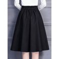 thumbnail image 2 of Women's Stylish Minimalist High-Waisted A-Line Skirt – Casual Style, 2 of 4