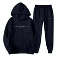 thumbnail image 4 of FASHOFT Sweatsuits for Men 2 Piece Hoodie Sweatshirt and Joggers Sweatpant Tracksuit Set Casual Athletic Outfits Sweat Suit Navy XXL, 4 of 5