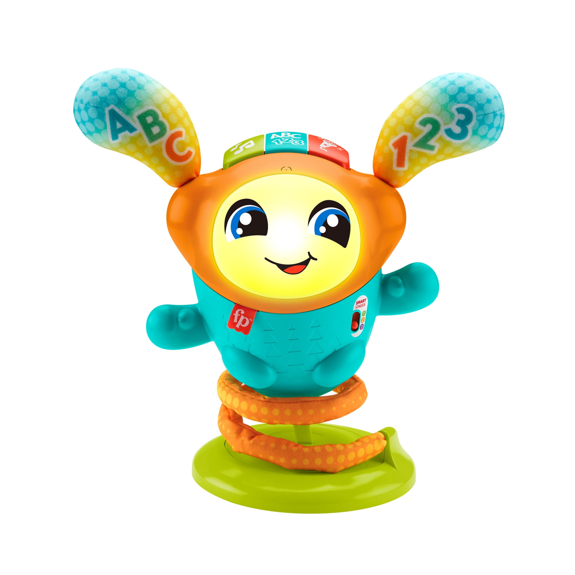 Fisher-Price DJ Bouncin’ Beats Electronic Baby & Toddler Learning Toy with Bouncing Action