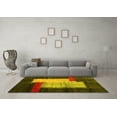 thumbnail image 3 of Ahgly Company Indoor Rectangle Abstract Yellow Contemporary Area Rugs, 6' x 9', 3 of 4