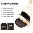 thumbnail image 3 of GAEKEAO Sling Bag for Women Crossbody Bags Fanny Pack Vegan Leather Chest Bag Travel Shoulder Belt Purse Backpack Gifts, 3 of 8