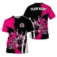 thumbnail image 3 of Personalized Name Bowling Shirt 3D for Men Women, Custom Bowler Gift shirt, 3D All Over Printed Shirt (Red, S), 3 of 10