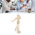 thumbnail image 4 of Maniquí Artístico De Madera Con 14 Articulaciones Giratorias, Maniquí De Dibujo, Proporciones Del Cuerpo Humano, Maniquí Artístico Portátil Para Artista Para Dibujar, 4 of 7