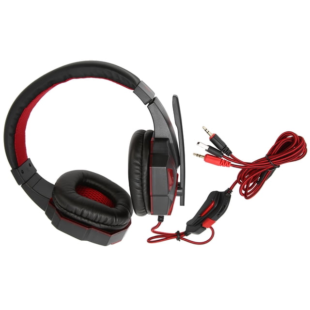 Gaming Headset Luminous Adjustable Volume 3.5mm Gaming Headset with Microphone for PC