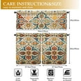 thumbnail image 2 of Boho Kitchen Curtains and Valances Set - 3 Piece Kitchen Curtains 36 Inch Length Sets with Valance for Windows Rod Pocket Boho Kitchen Decor Decorations, 2 of 5