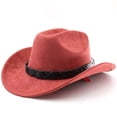 thumbnail image 2 of Western Style Outdoor Cowboy Hat Curved Brim For Travel Riding Adventure And Casual Everyday Wear, 2 of 3
