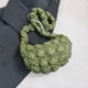 thumbnail image 1 of Bolso Mujer Hombro Fruncido Bola De Masa Embrague Monedero Bandolera Verde, 1 of 9