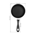 thumbnail image 4 of WEAVILUX Small Cast Iron Skillet for Eggs and Cooking, Black, Non-Stick Frying Pan, 1 Set, 4 of 6