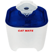 Cat Mate Shell Pet Water Fountain 100 Fl Oz. White/Blue