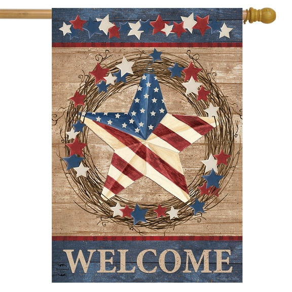 Briarwood Lane Americana Barnstar Patriotic House Flag