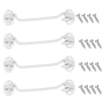 thumbnail image 1 of Uxcell 4-Pack Pestillo de Gancho y Ojo para Puerta 6 Pulgadas Pestillo de Puerta de Acero Inoxidable Pestillo de Puerta de Granero Blanco, 1 of 1