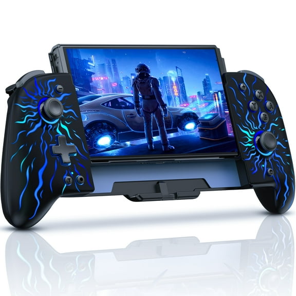 Switch Controllers,Hall Effect Wireless Switch Controller for Nintendo Switch/Switch OLED Controller, Full Size Switch Pro Controller for Handheld Mode,One-Piece Switch Joypad