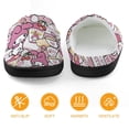 thumbnail image 5 of Kids Slippers Kuromi And My Melody House Slippers Warm Soft Plush Slipper Anti-Slip Winter Fluffy House Shoes for Boys Girls, 5 of 7