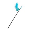 thumbnail image 4 of Juguete interactivo para gatos con plumas, juguete para atrapar y ejercitar. Azul, 4 of 9