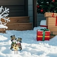 thumbnail image 5 of Outdoor Christmas Decorations, Acrylic Snowman Santa Claus Decorative Garden Stakes for Outdoor Yard for Outside Porch Lawn Pathway Xmas Decor Set of 4, 5 of 9