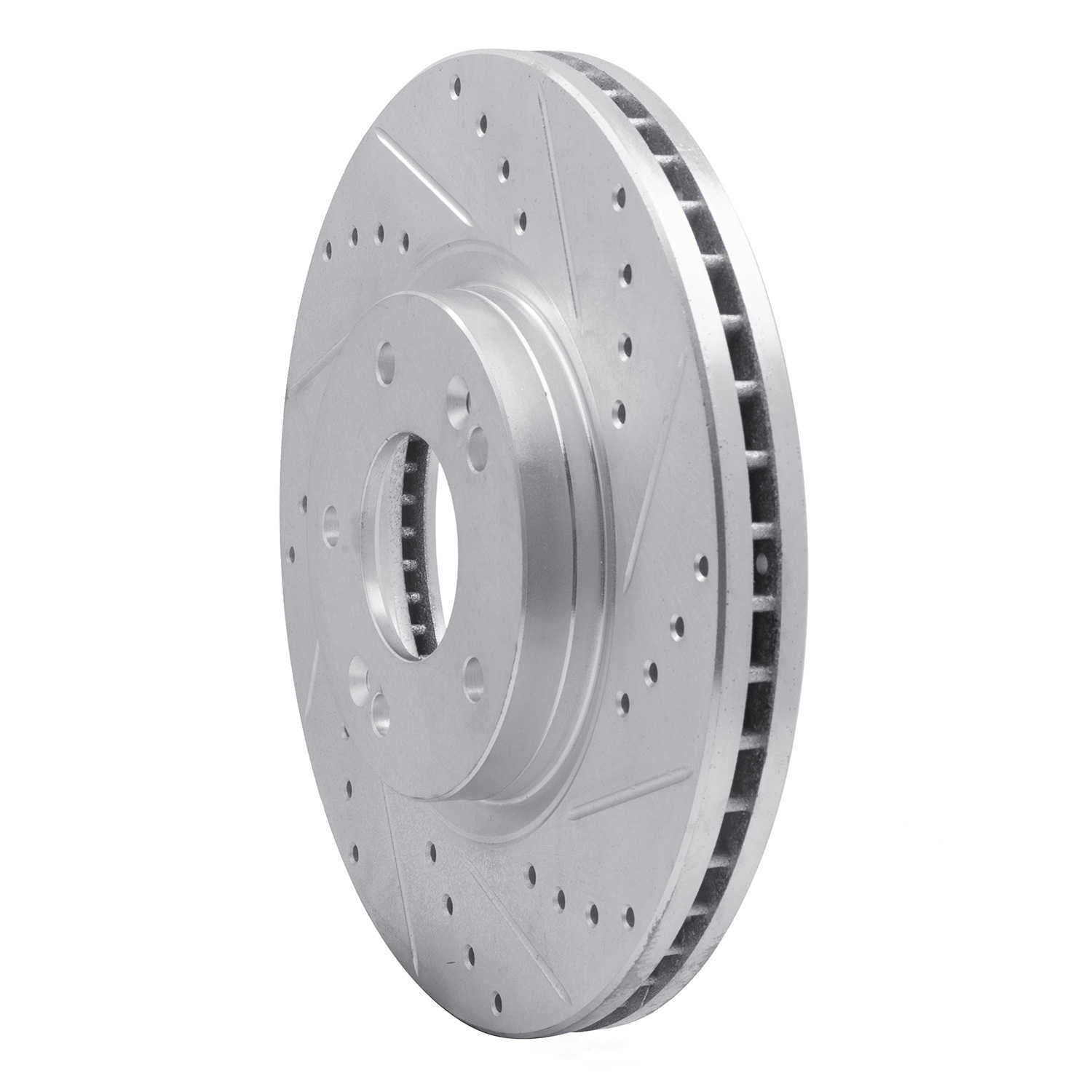 Dynamic Friction Company 631-03051R DFC Brake Rotor - Drilled And Slotted - Silver