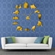 thumbnail image 2 of Adhesivo de pared Diy Adhesivo de pared reloj 3D espejo grande reloj s de pared 2020 nuevo Oro Zulema Reloj de pared 3D, 2 of 8