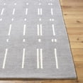 thumbnail image 2 of Hauteloom Charan Wool Living Room, Bedroom Area Rug - Contemporary - Slate Gray, Ivory - 8' x 10', 2 of 6