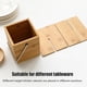 thumbnail image 3 of Cubo De Almacenamiento De Bambú Cuadrado Cubo De Madera Cubo De Almacenamiento De Utensilios De Cocina Multifuncional Duradero Yuarrent HA035322-00, 3 of 6