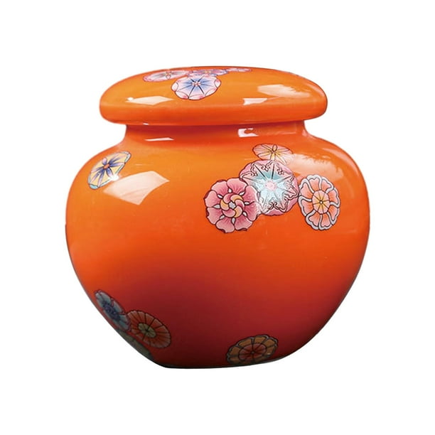 Porcelain Ginger Jar Display Chinese Floral Arrangement Ceramic Vase