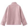 thumbnail image 6 of Kids Winter Jacket Double Zipper Sherpa Fleece Coat Boys Girls Fuzzy Fluffy Overcoat Outerwear with Pockets (9-10 Years, Pink), 6 of 6