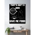 thumbnail image 2 of Hungry Cat Poster Wall Art, Modern Wall Decor For Living Room Bedroom, 12x18 UNFRAMED, 2 of 3