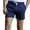 Dark Blue, variant on Clearance Mens Shorts, Mens Casual Fashion Stripe Printed Shorts Elastic Waist Solid Shorts Pants