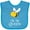 Turquoise, variant on Inktastic I'm the Queen- Cute Queen Bee Boys or Girls Baby Bib