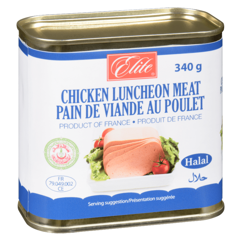 Elite Halal Luncheon Chicken, 340g