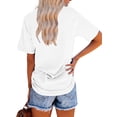 thumbnail image 6 of XCHQRTI Women's Merica Shirt American Flag Tee Short Sleeve 4th of July Patriotic Shirts, 6 of 7