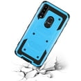 thumbnail image 2 of GoldCherry for Samsung Galaxy A20S Case, Heavy Duty Shock-Absorption/High Impact Resistant Armor Holster Defender Case with Kickstand Swivel Belt Clip Holster for Samsung Galaxy A20S 6.5 Inch (Blue), 2 of 7
